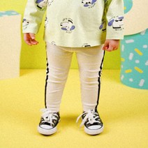 몰리멜리 아동용 테이핑 배색 레깅스