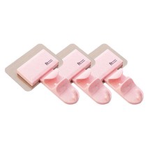 벽걸이 세면대 후크, 핑크, 3개