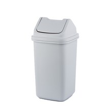 바이굿즈 정사각 종량제 휴지통 30L, 회색, 1개