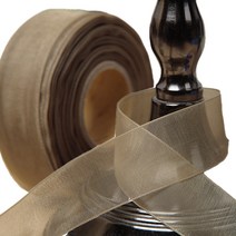 포장넷 기본 오간디 리본끈 25mm, 금색, 45m