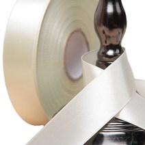 포장넷 공단 기본 리본끈 25mm, 크림, 45m