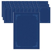 다니엘문구 매직 패브릭 끼움식 종이 상장 케이스 350g, 100개, 청색 무지