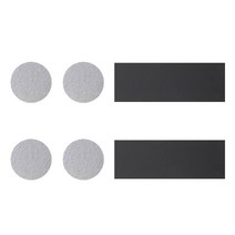 빌레뜨 접착식 마그네틱 메모 자석바 2p + 원형 스티커 4p 세트, 혼합색상, 1세트