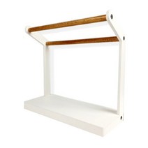 미소나무 미니 플라이 원목 행주건조대, 1개, 화이트