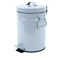 기프트캔 무소음 칼라 폐달 댐퍼기능 휴지통 5L, 블루, 1개