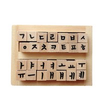 스탬프마마 한글 스탬프 세트 사춘기체, 1세트