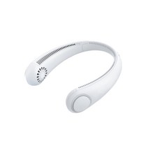 크리니즈 넥밴드 USB 휴대용 선풍기, 화이트, CO-NECKBAND-FAN