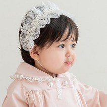 리틀티니 유아용 레이스 로코코 보넷 모자