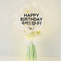 러블리팜 DIY 레터링 벌룬 세트 생신 고정문구, 레터링 컬러(블랙), 태슬&컴패티 색상(민트), 1세트