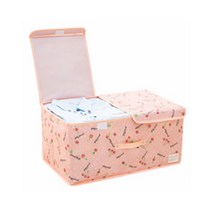 장바9니 도트 옷수납정리함 핑크 36 x 25 x 16 cm, 1개