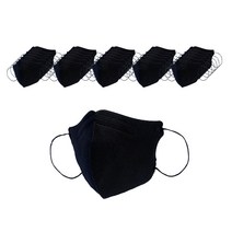 에어마인 더블랙 마스크 라이트 대형 KF80, 1개입, 50개, 검정색