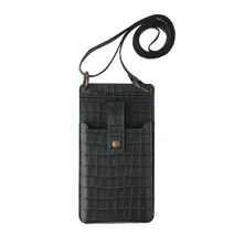 젬마람마 PU가죽 악어패턴 미니 크로스백