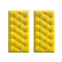 MEO 3D 입체 벽 바닥 쿠션 매트 2P, 옐로우