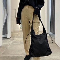 양손컴퍼니 복고풍 끈 숄더백