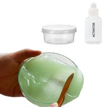 팔레트슬라임 과일속살 청포도 샤벳 액체괴물 150ml 세트, 연두색