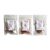 꺼내주세요 강아지 말랑말랑 돼지귀 슬라이스 간식 150g x 3종 세트, 1세트, 치즈맛, 황태맛, 훈제맛
