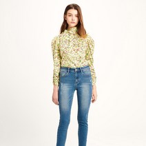 쥬시쥬디 J전판 프린트 볼륨 소매 블라우스 JUBL225A