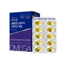 이너셋 혈행건강 알티지 오메가 3 듀얼 60p, 1개, 27.9g