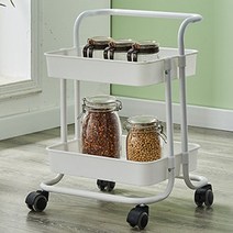 마음이음마켓 파스텔 핸드 트롤리 손잡이 2단, 화이트