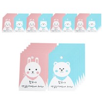 인쇄 택 토끼 250p + 곰 250p 세트, 혼합색상, 1세트