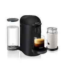 네스프레소 버츄오 플러스 캡슐 커피머신 매트블랙 + 에어로치노3 화이트, A3WKGCB2-KR-MB