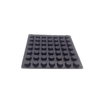 미끄럼방지 고무발 범폰 고무받침대 검정 A0034, 1개