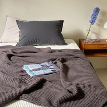 플랑 피그먼트 와플홑이불 JS, 챠콜그레이