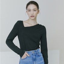 누브 여성용 Unbalanced long Sleeve T Shirts