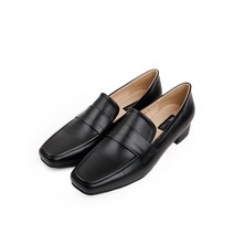 스티유 여성용 클래식 스퀘어 미들힐 로퍼 1115