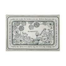 숄뱅 로맨틱 퓨어 북유럽 감성빈티지 사각형타입 발매트 미니러그, 59x40.5cm