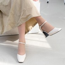 사이드오픈 펌프스 하이힐 사각코 메리제인 9cm 82038