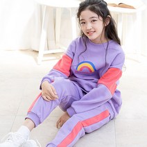 여아용 레인보우 상하복세트