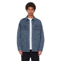 일꼬르소 남성용 오버핏 데님 셔켓