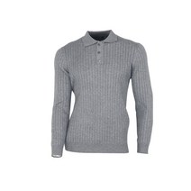 엣지애 남성용 골지 비스 카라 니트티셔츠 MCTIC5032F1