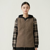 올리비아로렌 여성용 부클 배색 경량 베스트 VVBKAXW9371