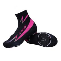 엑스타이거 기모 방한 방진 슈 커버, 블랙 + 보라, XL(265~280)