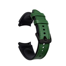 디지털빌리지 하이브리드 레더 스트랩 20mm S, 그린