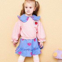 헤이미니 여아용 로맨틱 피치기모 원피스