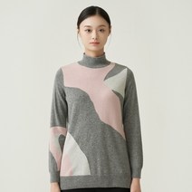 올리비아로렌 여성용 배색블럭 인타샤 풀오버 VOCBLXWA221