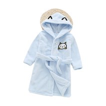 스타빈 아동용 패턴 후드 목욕가운 140호, 블루캣, 1개