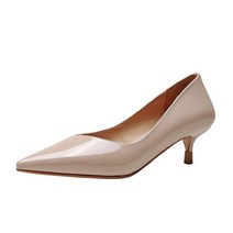 페이퍼먼츠 에나멜 낮은 펌프스 힐 구두 00501