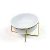 플랜라이프룸 반려동물 유리 세라믹 밥그릇 S, 화이트, 1개