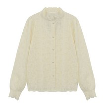 탱커스 러블리 하이넥 포인트 블라우스