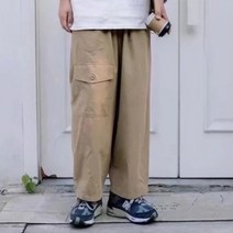맨즈건 남자 캐주얼 와이드 카고 팬츠 01164