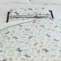 아띠블랑 어린이집 블랭킷 낮잠이불 + 와이드 베개 + 패드 + 가방 세트 분리형, 사파리쥬