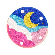 아트조이 LED 원형 보석십자수 DIY 키트, 굿나잇 문, 1개
