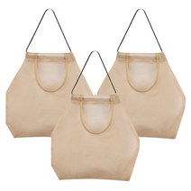 솔룸 야채 보관 망걸이 다용도 과일망 대형, 베이지, 3개