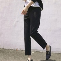 루나글램 임산부 캐주얼 9부 두꺼운 슬랙스 xcv311