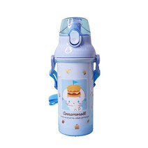 릴팡 아동용 시나모롤 앵커 블링블링 원터치 어깨끈 물통, 혼합색상, 480ml
