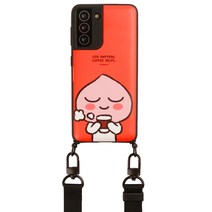 카카오프랜즈 라이언카페 카드 수납 목걸이 유크바 휴대폰 케이스